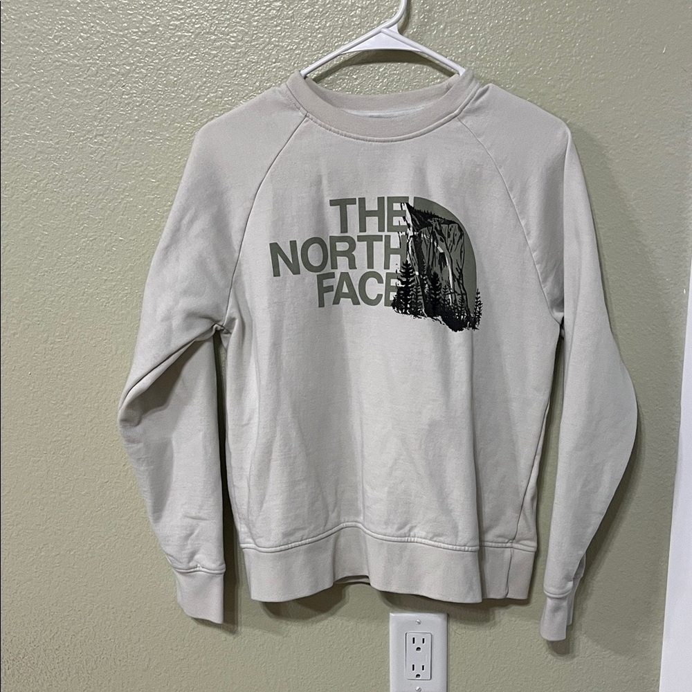 The North Face Cream Logo Sweatshirt